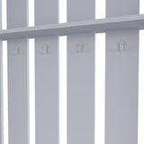 Van Hall Tree in Melamine, Open Storage y Coat Space, Smoke B128P237138