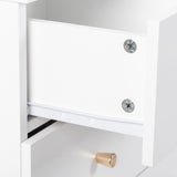 ZUN Modern Simple 6-Drawer Dresser White 92555143