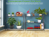 3-Tier Metal Plant Stand, Indoor Outdoor Flower Pots Holder, Plant Display Rack Shelf, Utility 26960260