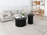 Coffee Table Set of 2 ,Round Coffee Table,Modern Side Tables Accent End Table for Living Room W688P248110