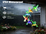 2PCS Hummingbird Solar Winds with Color Changing LED Lights, Waterproof Solar Powered Wind 25973802