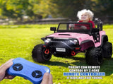Large Wheels 2 Seater Kids Electric Car Powerful Electric Ride On Truck w/Remote Control, 2 Speeds, 40292667