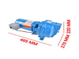 J5S 1/2 HP 115/230 V Cast Iron Shallow Water Well Jet Pump 3500 RPM Blue 96861587
