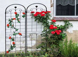 4 Pack Metal Garden for Climbing Plants Outdoor 86.7'' x 19.7'' Rustproof Plant Support Rose W158681065
