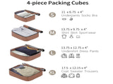 4 Piece Luggage Set Suitcase Set, ABS Hard Shell Lightweight Expandable Travel Luggage with 4 98463215
