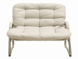 Outdoor Patio Lounge Chair Iron Frame & Plastic Wicker W3990P462687