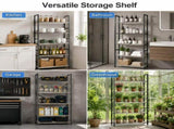 62"x 24" Freestanding Bookshelf 5 Tier Bookcase Open Display Storage Shelf with Metal Frame, Wood 77239285