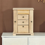 4-Tier Wooden Jewelry Box with Mirror 55405779