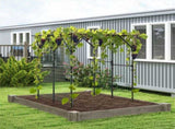 Large Garden Trellis Arch - 79"x59"x78" PE-Coated Metal, Rustproof Plant Support for Climbing Vines 62443253