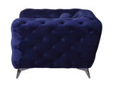 Atronia Blue Velvet Sofa B2726P317195