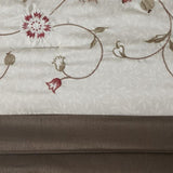Embroidered 7 Piece Comforter Set Red Queen B03596918