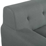 U_Style 86.2'' Modern Minimalist Style Tufted Design Upholstered Sofa, 3-Seat Modular Lounge Sofa N711P206619E