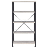 Grey Driftwood 4-shelf Bookcase B062P145557