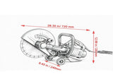 12" Electric Wet Concrete Saw, 1800W Circular Cutter with Adjustable 4.5-Inch Cutting Depth, 55928927