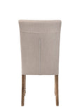Leventis Cream Linen & Weathered Oak Finish Side Chair B2726P298629
