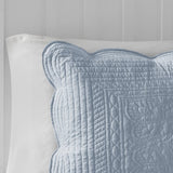 King/Cal King 3 Piece Reversible Scalloped Edge Quilt Set B035129070
