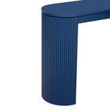 U_STYLE Curved Design Console Table with Unique Vertical Stripe Design ,Suitable for Living N711P205935V