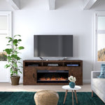 ZUN Bridgevine Home Sausalito 78 inch Electric Fireplace TV Stand Console for TVs up to 95 inches, B108P160236