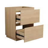 24" Bathroom with Double drawer, Freestanding Bathroom Cabinet,Engineering Wood,Oak W1972P188241