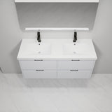 48 Inch Bathroom Vanity With Dual Sink, Resin Sink, 4 Soft Close Drawers, 48x18 W999P192264