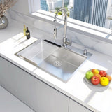 28 x 22 Drop In Stainless Steel Workstation 28 Inch 18-Gauge Stainless Steel Drop-In Kitchen W1386P314082