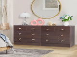 Modern Simple 4-Drawer Dresser Nightstand Brown 06903380