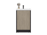 Cary Floor Bathroom 32" H, One Door and Two Interior Shelve, Black Wengue B097P474283