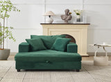 Chaise Lounge Chair with Removable Ottoman Accent Sofa Bed Upholstered Sleeper Couch Bed with W1170P353045
