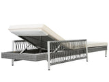 TOPMAX Outdoor All-Weather PE Rattan Chaise Lounge, Minimalist Patio Wicker Lounge Chair with 6 Gear 95612890