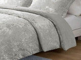 Full/Queen Crushed Velvet Sherpa Reversible Comforter Set B035129822