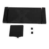 48 x 26cm Portable Home Use Assembled Folding Table Black 20797798