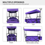 ZUN Outdoor Garden Park Utility kids wagon portable beach trolley cart camping foldable folding wagon W321115010