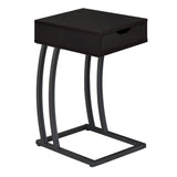 Cappuccino and Gunmetal Hi-tech Accent Table B062P153621