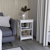Taylor End Table, Side Table, Nightstand, 3-Tier Storage Shelf, Sofa Table for Small Space B070P188840