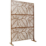 Outdoor & Indoor Privacy Metal Privacy 76" H48" W, Freestanding Decorative Privacy W465P193237