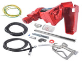 20 GPM High Flow Fuel Transfer Pump 12V DC with Manual Nozzle for Gas Diesel Red 28939433