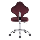 ZUN Red Swivel Office Chair with Casters B062P209416