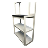 31.5" White and Black color 5-Tier Bakers Rack for Kitchen with Storage, Coffee Bar, Kitchen W1412P230432