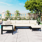 ZUN U-shaped multi-person outdoor sofa set, suitable for gardens, backyards, and balconies. 35944184