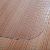 PVC Dull Polish Chairmat Protection Floor Mat 90x120x0.15cm Rectangular 75505734
