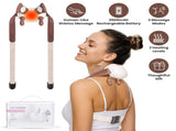 Adjustable Strap Neck Massager, 3 Intensity 2 Heat Levels Cordless Deep Tissue Massager for Neck 35781091
