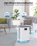 ZUN BIZEWO Dehumidifier for Home, 101 oz Water Tank, Dehumidifiers for Basement, Bathroom, 12776999