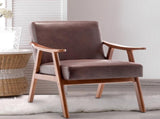 Mid-Century Modern Chair, Living Room Chair with Solid Wood Frame, Accent Chair Extra-Thick W2200P186179