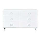 White 6-Drawer Dresser B062P209048