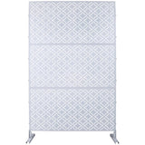 Outdoor & Indoor Privacy Metal Privacy 76" H48" W, Freestanding Decorative Privacy W465P193216