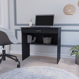 ZUN Kaylor Storage Desk, Modern Design with Drawer and Shelf B128P176189