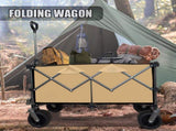 Collapsible Folding Wagon, Push Pull Foldable Beach Wagon Cart W321P189915