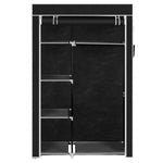 ZUN 64" Portable Closet Storage Organizer Wardrobe Clothes Rack with Shelves Black 72214687