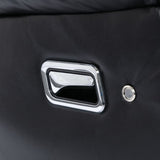 2 Seater Home Theater Recliner Manual Recliner Chair with a LED Light Strip Two Cup Holders and a WF323622AAB