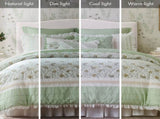 9 Piece Cotton Percale Comforter Set Queen B035P294109